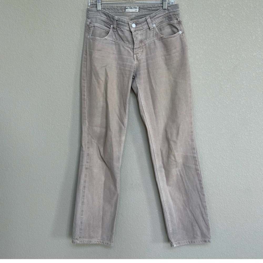We The Free Women's Tan Straight Leg Jeans